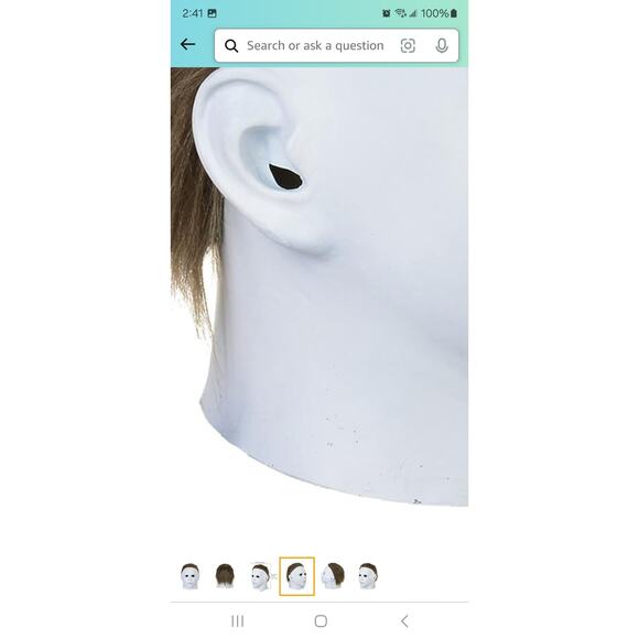 1978 Halloween Michael Myers with Hair, Classic White Face Mask for Halloween - Picture 4 of 8